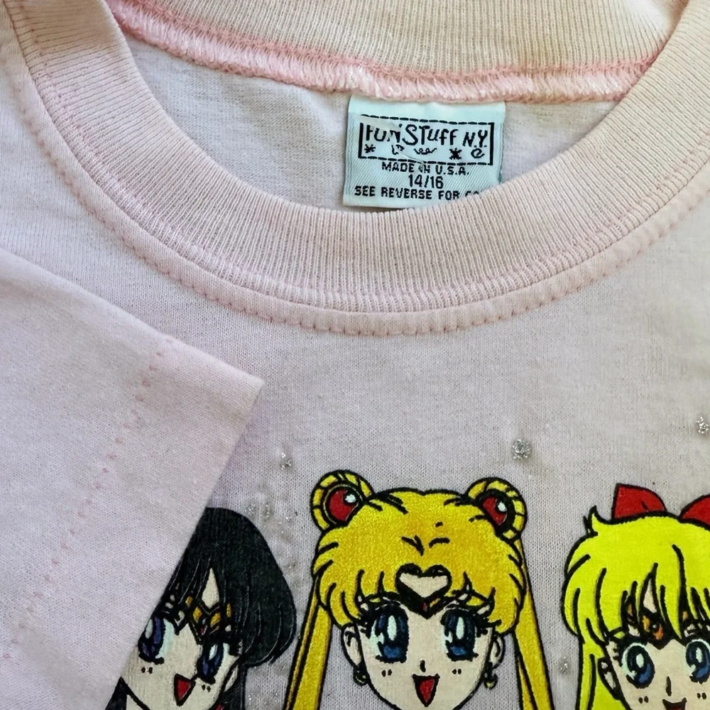 Vintage 90s Dead Stock 1995 Sailor Moon Anime Single Stitch Tshirt - Picture 2 of 10